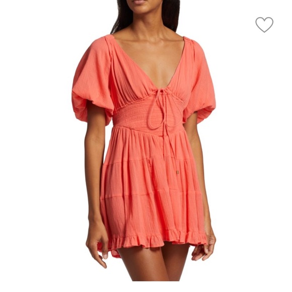 Free People Dresses & Skirts - Free people Puff Sleeve Mini Dress
